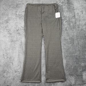 Altard State Pull On Bootcut Flare Pants NEW M USA Made Check Brown BLack